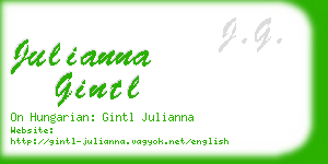 julianna gintl business card